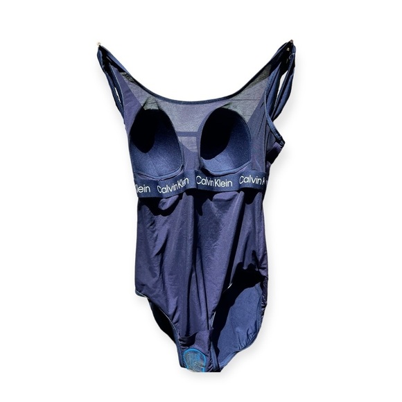 🌻NEW w/tags CALVIN KLEIN Twist-Front Tummy-Control One-Piece Swimsuit Size 16 - Picture 7 of 12